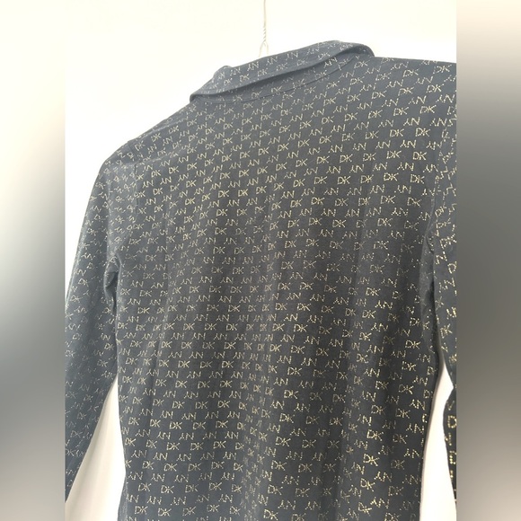 DK NY Logo Collared Long Sleeve Shirt - Picture 8 of 8